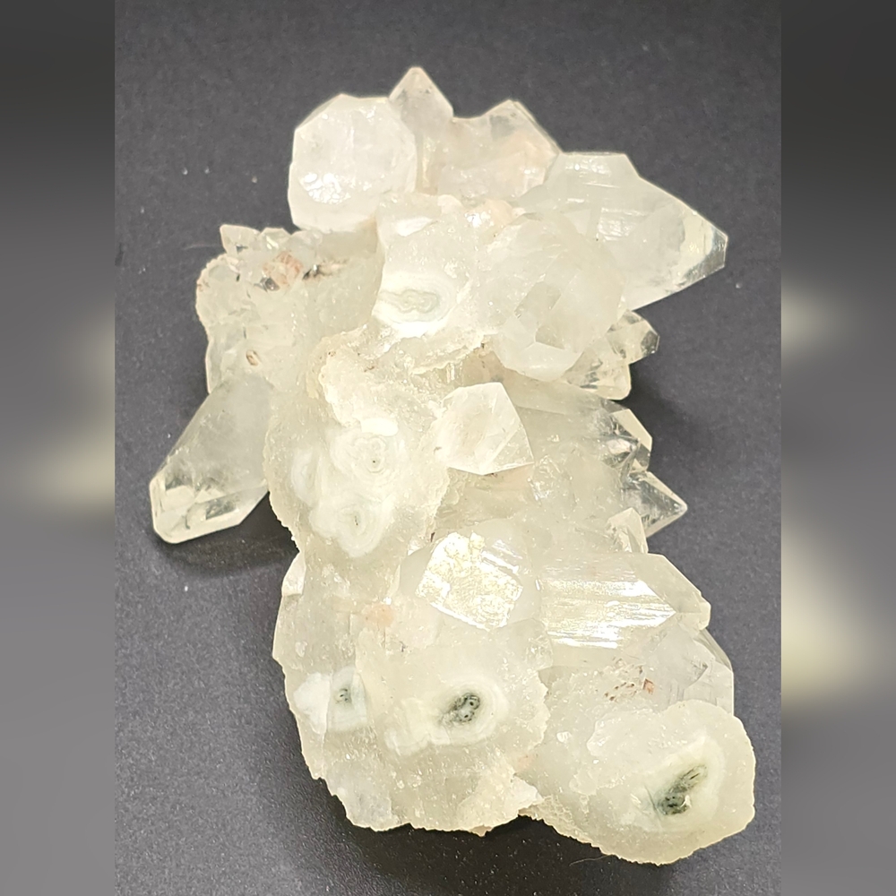 Apophyllite w/ Clear Quartz & Green Calcite